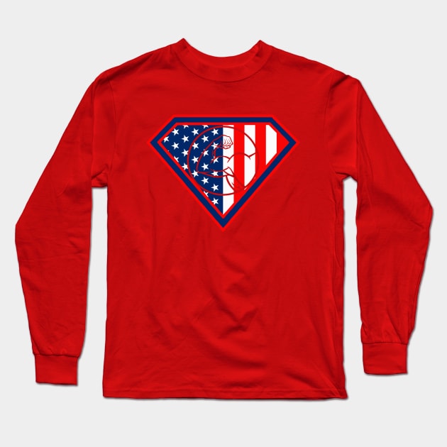 Super P Muscle Long Sleeve T-Shirt by Liberty Steele